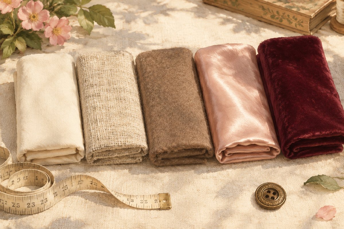 Dressmaker fabrics, lace trims & decorations