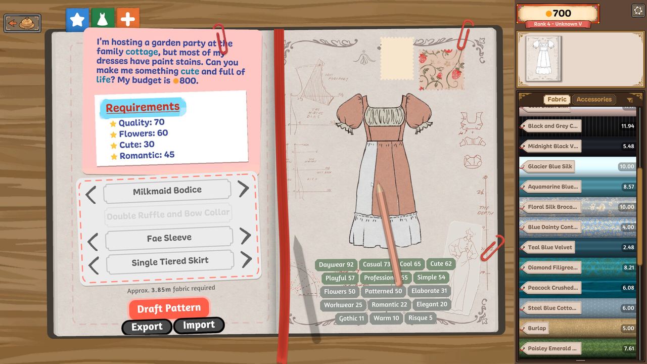 Official Dressmaker screenshot from the Steam store listing